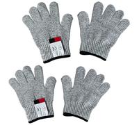 Cut-Resistant Protective Gloves for Kids - 2 Pairs Level 5 Protection M | Cut-Resistant Protective Gloves for Kids - 2 Pairs, Level 5 Protection for Kitchen, Chainsaw, Construction, and Gardening (M)