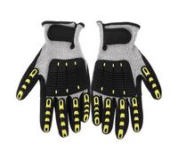 Cut Resistant Shockproof Working Gloves with Tpr Rubber for Cycling Driving