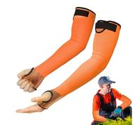 Cut Resistant Sleeves With Thumbholes, 45cm Guard Gloves Gardening Long Sleeve, Made Of New Fiber HPPE, Protects Against Thin Skin And Abrasions, For Gardening, Agriculture, Welding