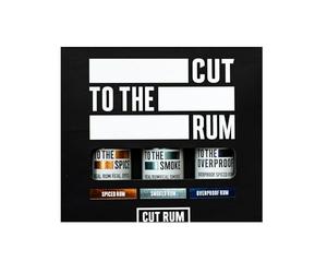 CUT RUM Miniature Trio Gift Set | 1 x 5cl Spiced, Smoked & Overproof | Gift Set |