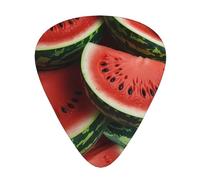 Cut watermelon into pieces Guitar picks in thin, medium, and thick sizes, 12-piece set, suitable for electric guitar and various instruments