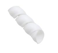 Cutable Flexible Spiral Cable Wrap Cable, Spiral Cable Wrap 1 Meter 8mm to 35mm Multicolor Pack of 1(White,ID 20mm)