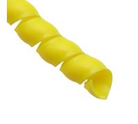 Cutable Flexible Spiral Cable Wrap Cable, Spiral Cable Wrap 1 Meter 8mm to 35mm Multicolor Pack of 1(Yellow,ID 10mm)