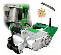 CUTANGELAR 1100W Electric Wall Groove Cutting Machine, Concrete Cutting Slotting Machine, 25mm & 35mm Blades, Portable Design with Tool Box for Chasing Walls(Green)