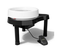 CUTANGELAR 200W Electric Ceramic Machine with Detachable Basin, Includes an LCD Screen for Real-time Speed Monitoring and Timer Functions. Making This Pottery Wheel Suitable for Ceramics(Black)