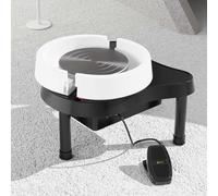 CUTANGELAR 200W Pottery Forming Machine with Tool Kit, Features A 32cm Turntable and Detachable Washable Basin. Electric Ceramic Wheel Supports Creative Clay Art for All Skill Levels.(Black)