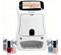 CUTANGELAR 3D Smart Nail Printer Machine,A New Weekend Toy for Your Bestie, with 5in Touch Display, 2400DPI High Resolution Printing, Fast and Easy DIY Nail Art for Home Nail(Nailartmachine)