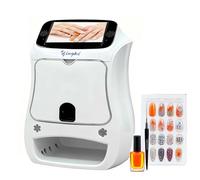 CUTANGELAR Automatic 3D Nail Art Printer,Digital Mobile Nail Art Printer, High Resolution 2400DPI Printing, 10 Second Fast Application, Perfect for Home and Professional Manicures(Cartridge only)