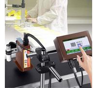 CUTANGELAR Automatic Inkjet Coding Machine, Touchscreen Date Printer, With A Multi-language HD Interface. Provides 300-600 DPI Printing On Various Materials, For Marking Batch Numbers.(25.4mm)