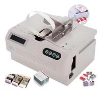 CUTANGELAR Automatic Strapping Machine,Banknotes Banding Machine Currency Bill Cash Bundling Ma-Chine Strapping Wrapping for 2cm Width Bundling for Paper Currency Money Desktop Cross Tying