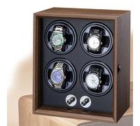 CUTANGELAR Automatic Watch Winder Box, Silent Watch Winder, Operates At Only 10db. Features Automatic Stop-Start When Opened And Retractable Pillows,For Your Mechanical Watch Collection.(A,6-Position)