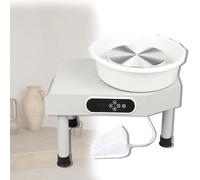 CUTANGELAR Beginner Pottery Wheel, Compact Electric Forming Machine is Perfect for Introductory Clay Art and Home DIY Crafting Projects.with Detachable Basin, Features A Maximum Speed of 300 RPM