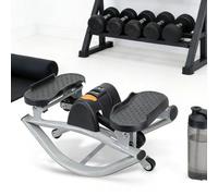 CUTANGELAR Cardio Stepper, Compact Lateral Trainer, Delivers Effective Fat-burning. The Included Resistance Bands Add Upper Body Training, Making It A Versatile Home Gym Accessory.(Grey)