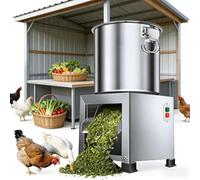 CUTANGELAR Commercial Electric Vegetable Slicer, Multi-Purpose Poultry & Livestock Fodder Chopper & Grinder, Shredder Cutter for Poultry Feed Processing, Adjustable Cutting Size for Farm Use(1200W)