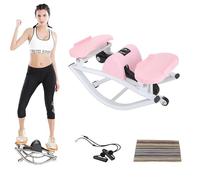 CUTANGELAR Compact Stepper Machine, Lateral Rocking Design, Maximizes Small Spaces For Effective Leg And Glute Workouts. Sturdy Frame And Non-slip Base, It's Reliable For Daily Home Use.(Pink)