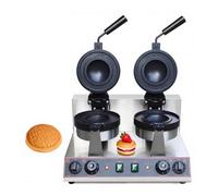 CUTANGELAR Dual Head Electric Burger Waffle Maker 2600w Commercial Ice Cream Sandwich Press Machine With Adjustable Timer And Temperature Control Non-Stick Surface(Double Head)