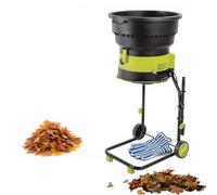 CUTANGELAR Electric Leaf Mulcher Shredder, 2500W Leaf Crusher Electric Mulcher, Bladeless Technology, Large Feed Opening for Branches and Debris, Efficient Compost Preparation(10mxpowercord)