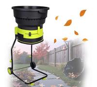 CUTANGELAR Electric Leaf Shredder with Collection Bag, 2500W Bladeless Mulcher, 54cm Wide Hopper for Large Yards, Perfect for Reducing Garden Waste and Creating Compost(30mxpowercord)