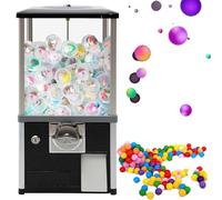 CUTANGELAR Gashapon Machine, Toy Vending Machine, Large Commercial Gashapon Machine, Coin-Operated Candy Machine, 360-Degree Rotating Candy Machine, Suitable For Amusement Parks(Black)