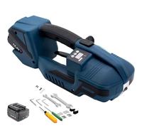 CUTANGELAR Handheld Electric Strapping Machine, Automatic Banding Tool With 4000mA Battery. Adjustable Tension 400-3200N For 0.5-0.63" Wide Straps. Reliable For Securing Pallets, Textiles.