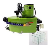 CUTANGELAR Handheld Glass Grinding Machine, 800W Compact Glass Edge Grinding, Machine Handheld Polisher 8000r/Min, Diamond Profiled Wheels, for Glass Stone Ceramic Low Noise Workshop Use(Green)