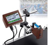 CUTANGELAR Industrial Date Coder, Online Touchscreen Printer, Allows Quick Job Changes And Multi-language Support. Coding Machine Prints On Flat Surfaces, Serving Industries From Electronics(25.4mm)