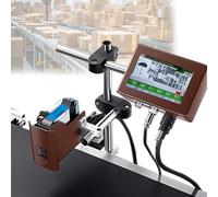 CUTANGELAR Industrial Date Coder, Online Touchscreen Printer, Allows Quick Job Changes And Multi-language Support. This Robust Coding Machine Prints On Curved And Flat Surfaces(25.4mm)