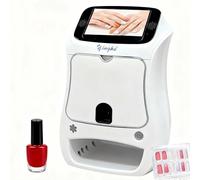 CUTANGELAR Nail Art Printer Machine Kit, Digital Nail Art Printer, 2400DPI HD Output, Mobile App and WiFi Support, Custom Nail Designs for Personal and Salon Use(Nailartmachine)
