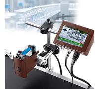 CUTANGELAR Online Inkjet Coder, Industrial Date Printing Machine, Offers Reliable Automated Coding. Available With 12.7mm Or 25.4mm Print Width For Text Qr Code/Barcode/Batch Number(25.4mm)