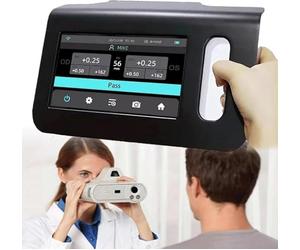 CUTANGELAR Portable Ai Eye Exams Machine, Auto Refractor, 98cm Measuring Distance, 3s Detection, Ophthalmology Vision Screener with 20 Data Storage, for Glaucoma Penetrating Cornea Syndrome Eye