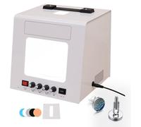 CUTANGELAR Pro Jewelry Photography Light Box Kit With 360°Adjustable Turntable - Premium Photo Studio Setup For Stunning Gemstone & Jewelry Images, Customizable Speed & Color Temperature(TB20)