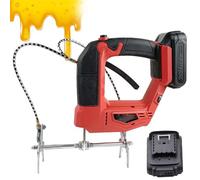 CUTANGELAR Professional 150W Electric Bee Shaker, Wireless Bee Shaker, 2700 rpm vibration, 4 adjustable speeds, handheld beekeeping tool, comes with lithium battery and charger(Red)