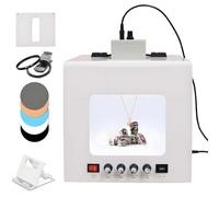 CUTANGELAR Professional Jewelry Photography Box Kit-Supports Hanging Or Placing-360° Electric Rotating,with 4pcs Light Fill Light|Adjustable Brightness,3000-5500k Mini Photo Studio Softbox(TB30)