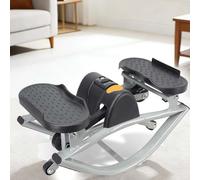 CUTANGELAR Rocking Stepper, Home Cardio Equipment, Features A Smooth Lateral Stride. The Digital Display Tracks Progress, For Targeting Glutes And Improving Cardiovascular Health At Home.(Grey)