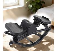CUTANGELAR Side-to-Side Stepper, Portable Workout Machine, Offers Efficient Cardio And Muscle Toning. Its Steel Frame And Non-slip Pedals Ensure Stability For Home, Dorm, Or Apartment Fitness.(Black)
