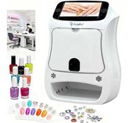 CUTANGELAR Smart 3D Nail Art Printer Machine Kit, Touch Screen Nail Art Machine, with 2400DPI High Resolution, Custom Photo and Design Printing for DIY Manicures at Home or Salon(Cartridge only)