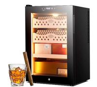 CUTANGELAR Smart 50L Cigar Refrigerator: Touch Screen Cigar humidor, no Need to Open The Door to Adjust, Professional Cigar Aging Cabinet, can Store 200-300 Cigars or Bottles of Wine(Winecabinet)