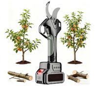 CUTANGELAR Upgraded Electric Pruning Shears,3" Cutting Diameter Cordless Power Pruner, Brushless Motor Pruning Shears with 1500mAh*2 Rechargeable Batteries for Garden Tree Pruner Branch(With out pole)