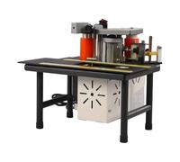 CUTANGELAR Woodworking Edge Banding Machine Portable Wood Double-Sided Tape Edge Banding Machine, 1200W Double-Sided Tape System, Suitable for Furniture Manufacturing and Decoration Industry(Black)