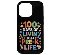 Cute 100 Days Of Livin That Pre K Life Teaching Squad Case for iPhone 13 Pro