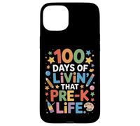 Cute 100 Days Of Livin That Pre K Life Teaching Squad Case for iPhone 15 Plus
