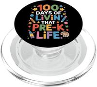 Cute 100 Days Of Livin That Pre K Life Teaching Squad PopSockets PopGrip for MagSafe