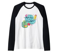 Cute 100 Days of School Celebration Kids Back to School Raglan Baseball Tee