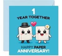 Cute 1st Anniversary Card, Celebrate a Year of Love