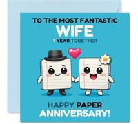 Cute 1st Anniversary Card for Wife