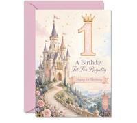 Cute 1st Birthday Card, A Royal Celebration for a Little Princess
