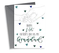 Cute 1st Fathers Day Card - Grandad - Happy 1st Father's Day As My Grandad