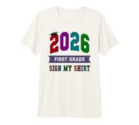 Cute 1st Grade Last Day 2026 Write My Autographs Throwback Premium T-Shirt