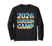 Cute 2026 Cousin Camp Crew Vacation Trip Surf Vacay Beach Long Sleeve T-Shirt