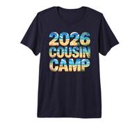 Cute 2026 Cousin Camp Crew Vacation Trip Surf Vacay Beach Premium T-Shirt